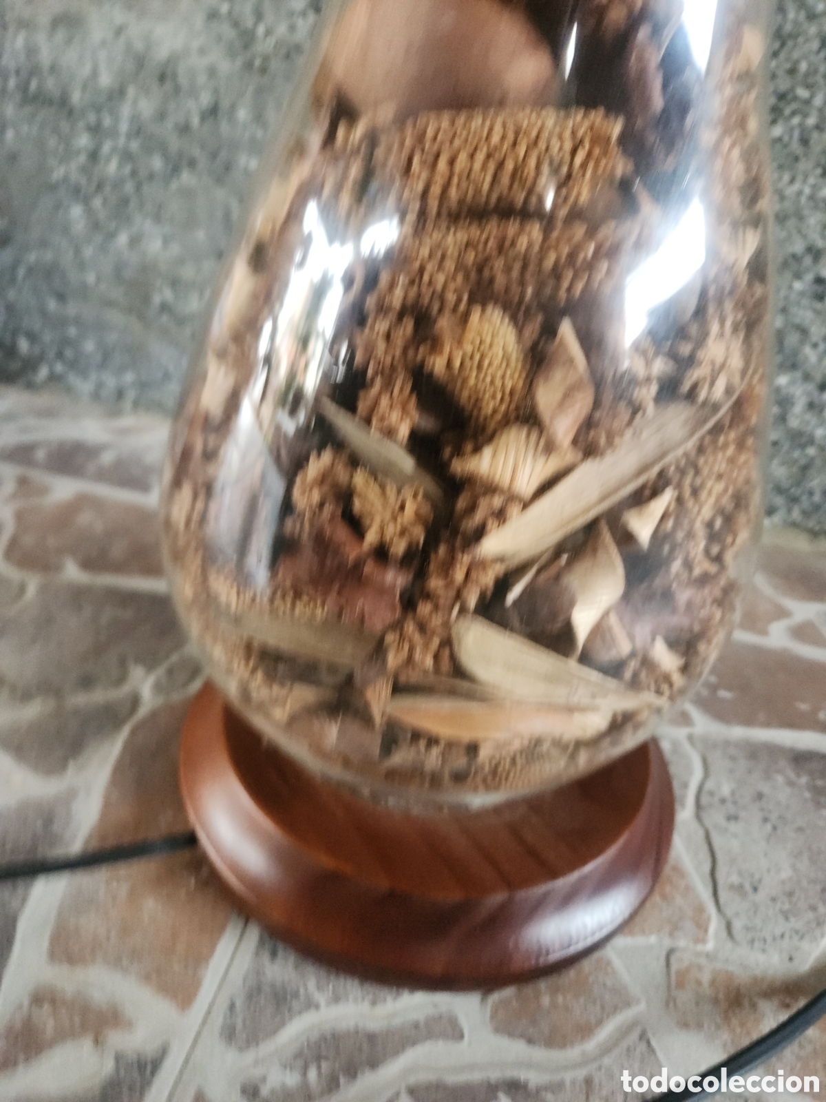 Antig&uuml;edades: Preciosa lampara de cristal - Foto 2
