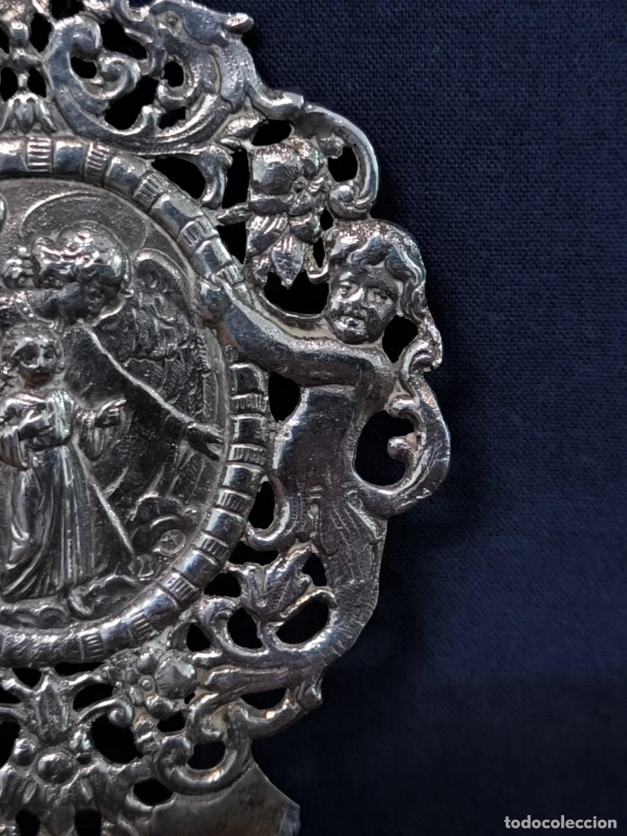 Antig&uuml;edades: BENDITERA RELIGIOSA REALIZADA EN PLATA DE LEY - Foto 5
