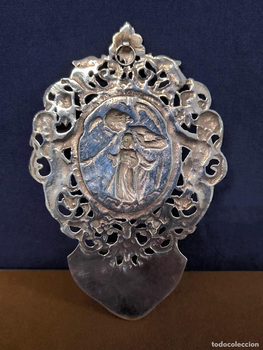 Antig&uuml;edades: BENDITERA RELIGIOSA REALIZADA EN PLATA DE LEY - Foto 7
