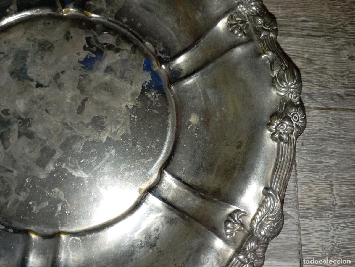 Antig&uuml;edades: Plato bandeja alpaca - Foto 5