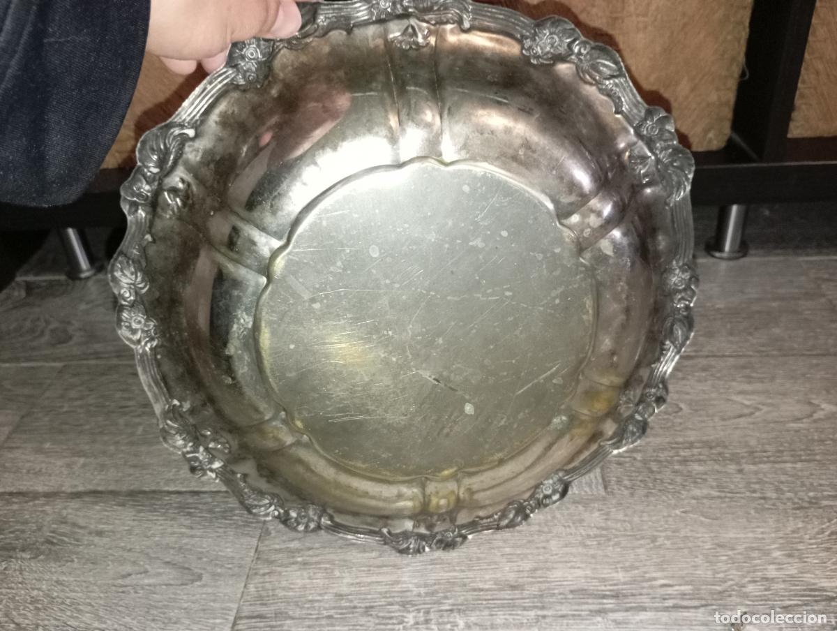 Antig&uuml;edades: Plato bandeja alpaca - Foto 8