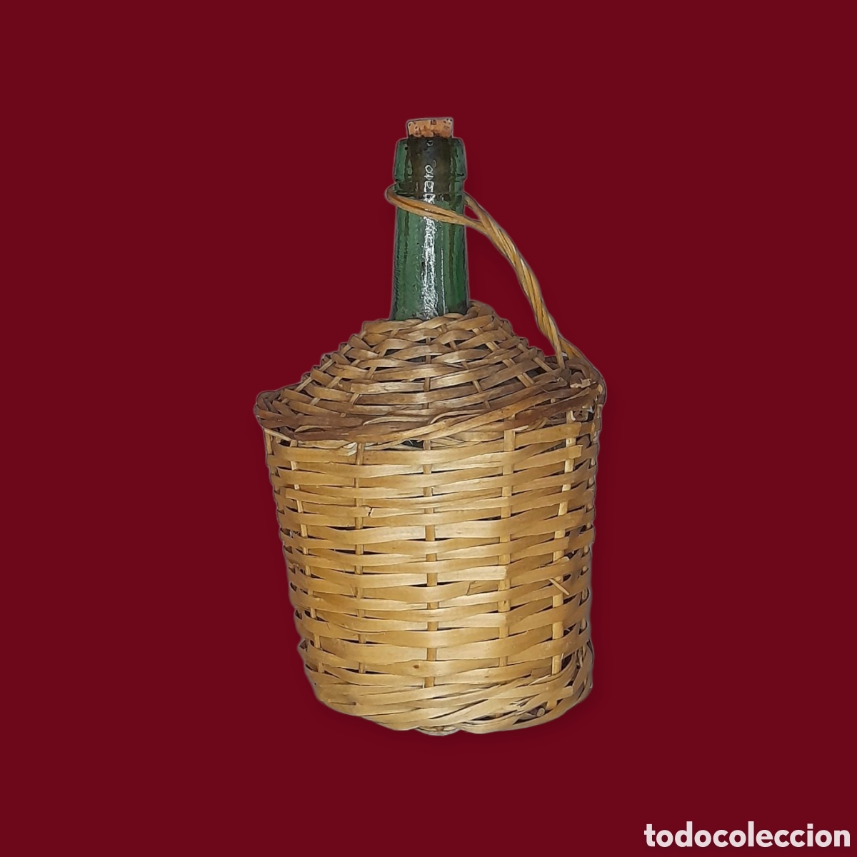 Antig&uuml;edades: Peque&ntilde;a damajuana de VIRESA. - Foto 2