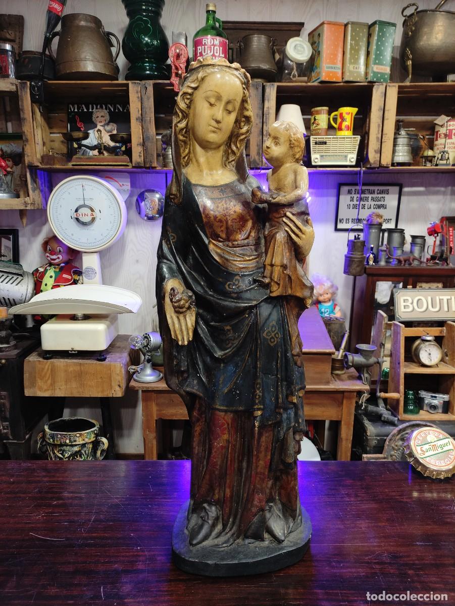 Antig&uuml;edades: Figura gran tama&ntilde;o virgen de la cueva - Foto 1