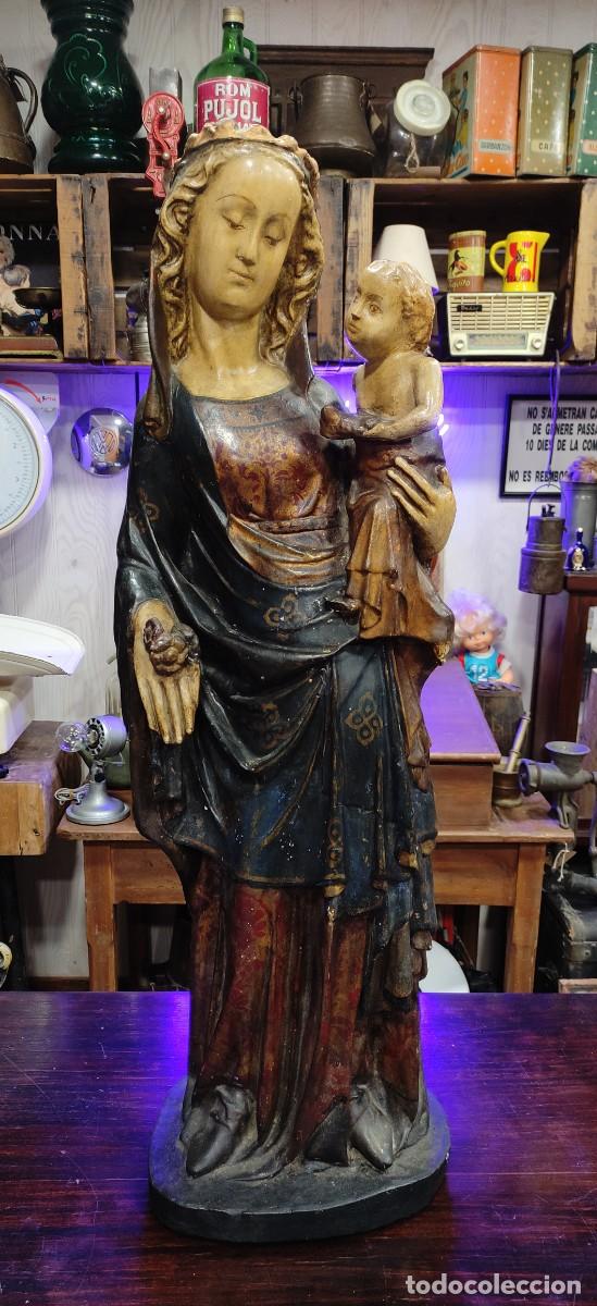 Antig&uuml;edades: Figura gran tama&ntilde;o virgen de la cueva - Foto 2
