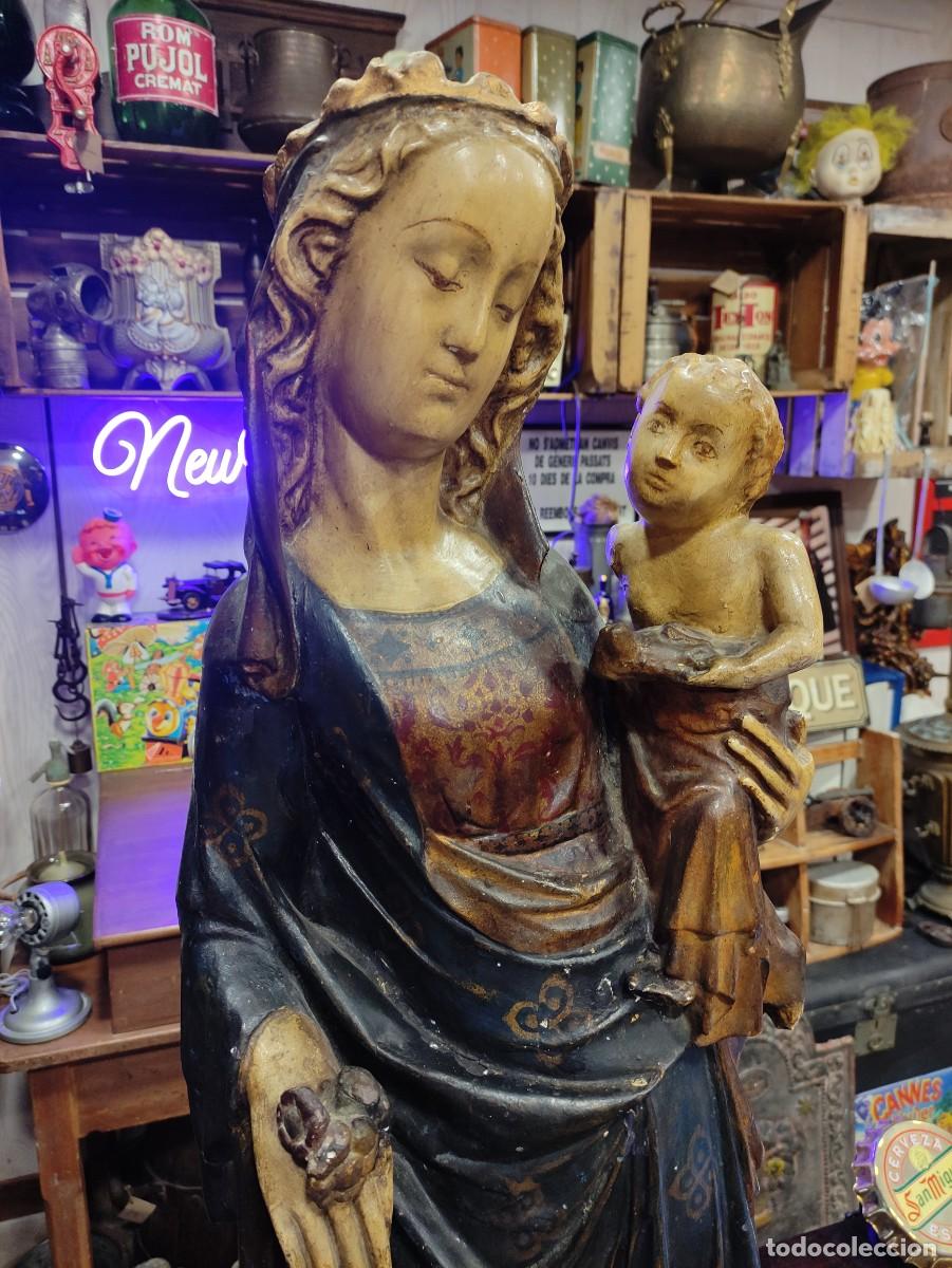 Antig&uuml;edades: Figura gran tama&ntilde;o virgen de la cueva - Foto 3