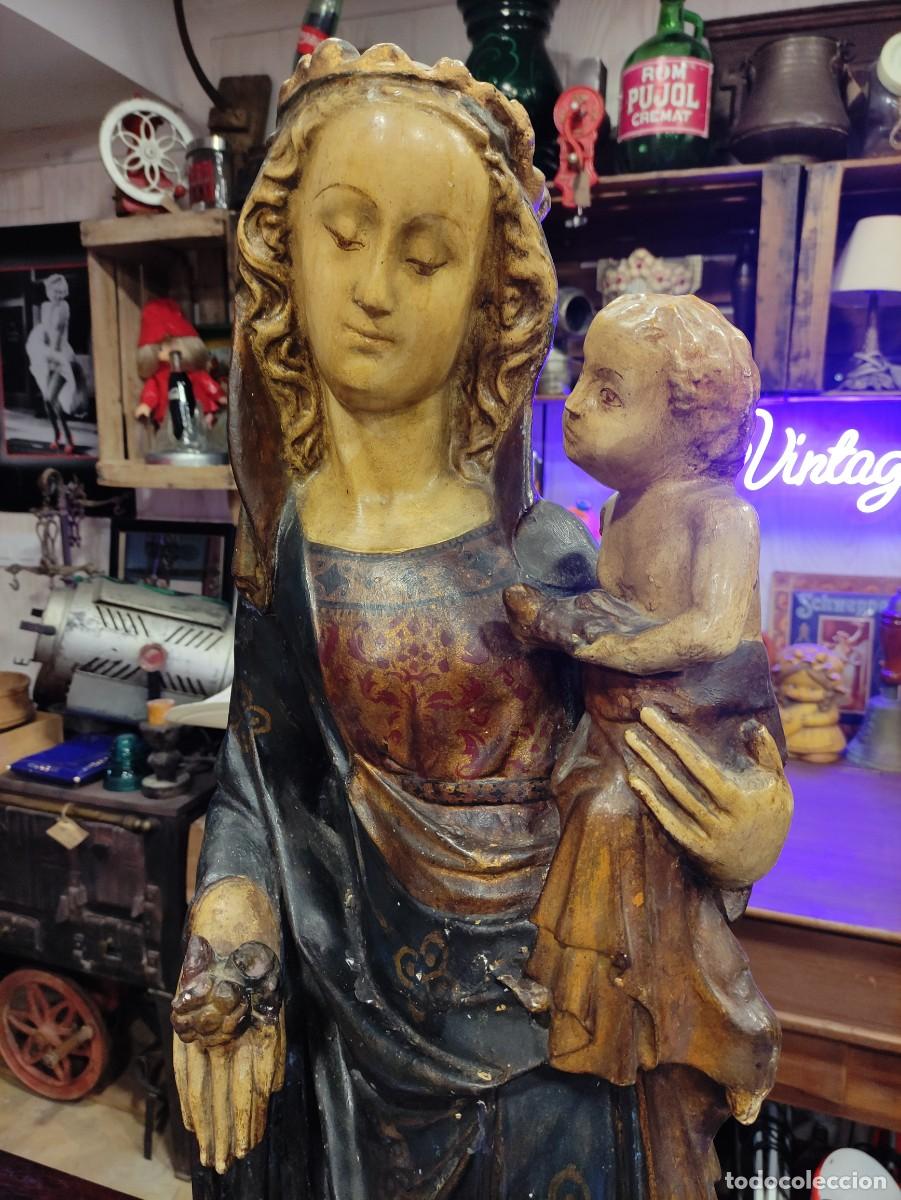 Antig&uuml;edades: Figura gran tama&ntilde;o virgen de la cueva - Foto 4