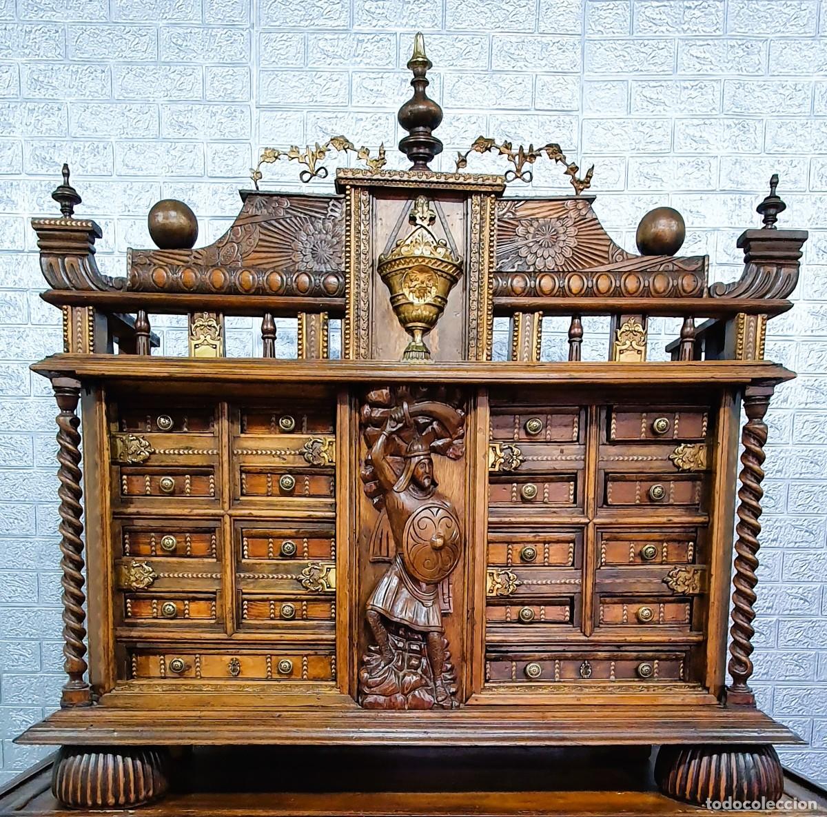 Antig&uuml;edades: Bargue&ntilde;o tallado con mesa - Foto 4