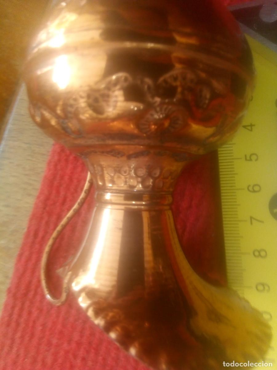 Antig&uuml;edades: JARRA CON ASA COBRE REPUJADO - Foto 4