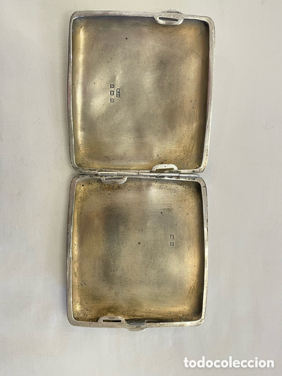 Antig&uuml;edades: Pitillera de plata de siglo XIX - Foto 4