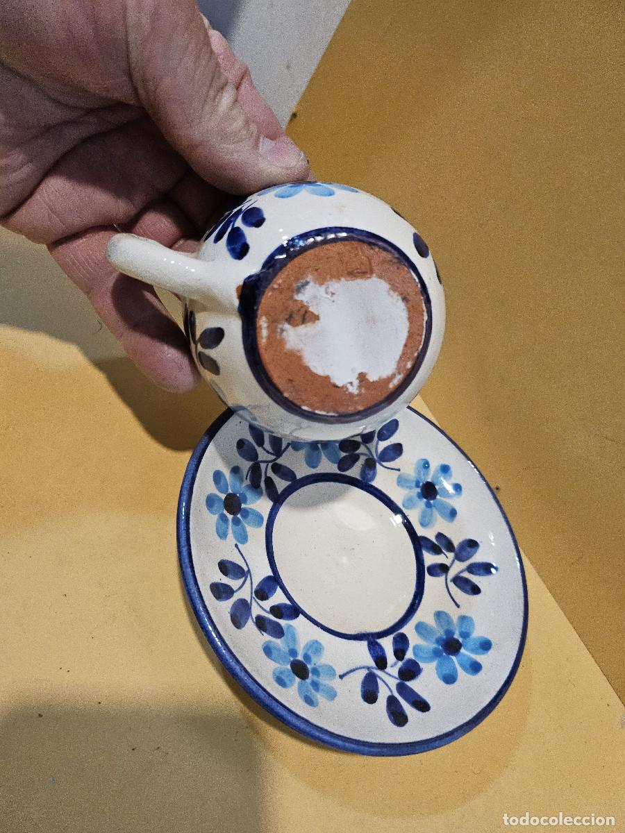 Antig&uuml;edades: taza y plato de ceramica - Foto 2