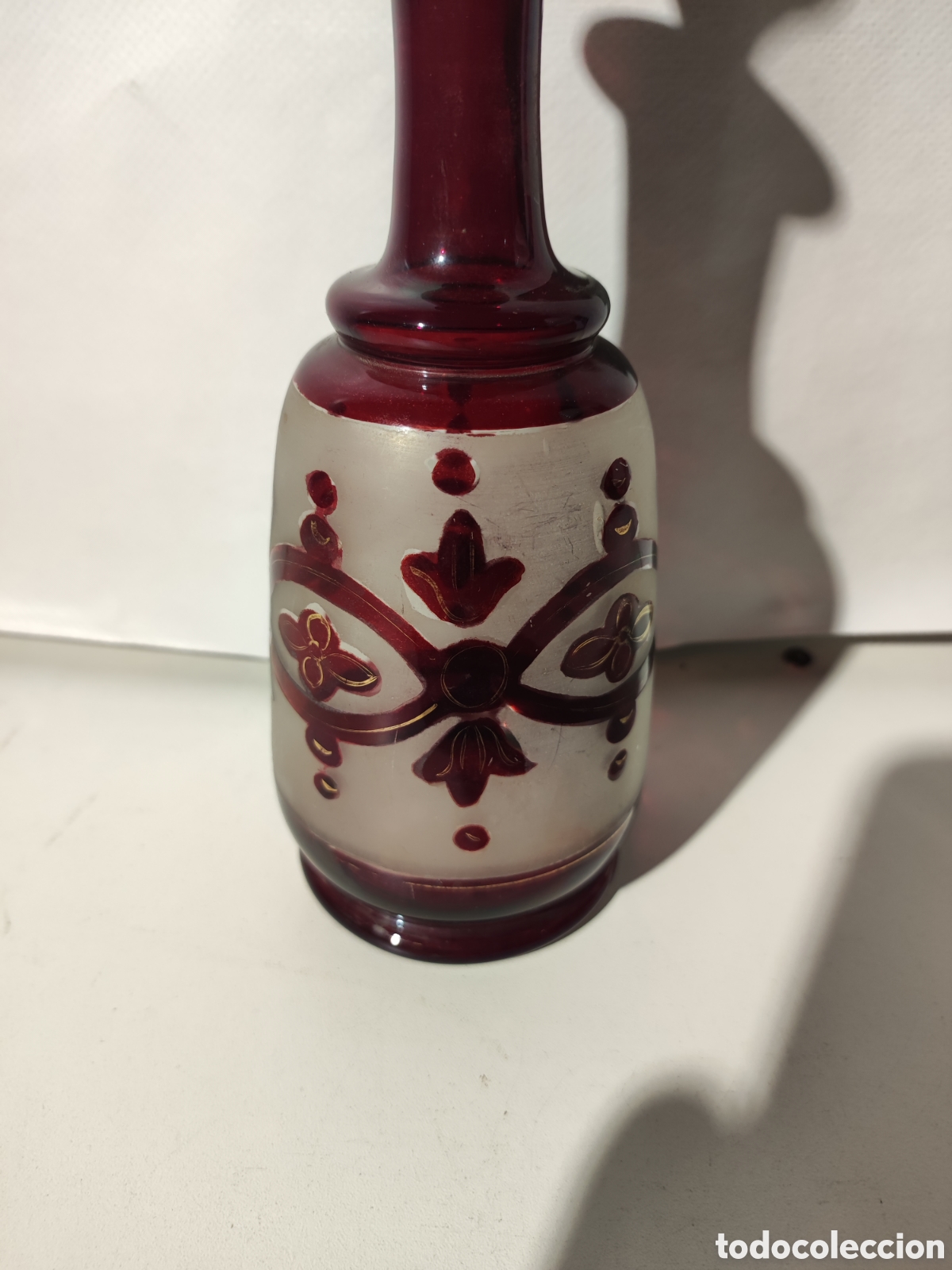 Antig&uuml;edades: Botella de cristal siglo XIX - Foto 2