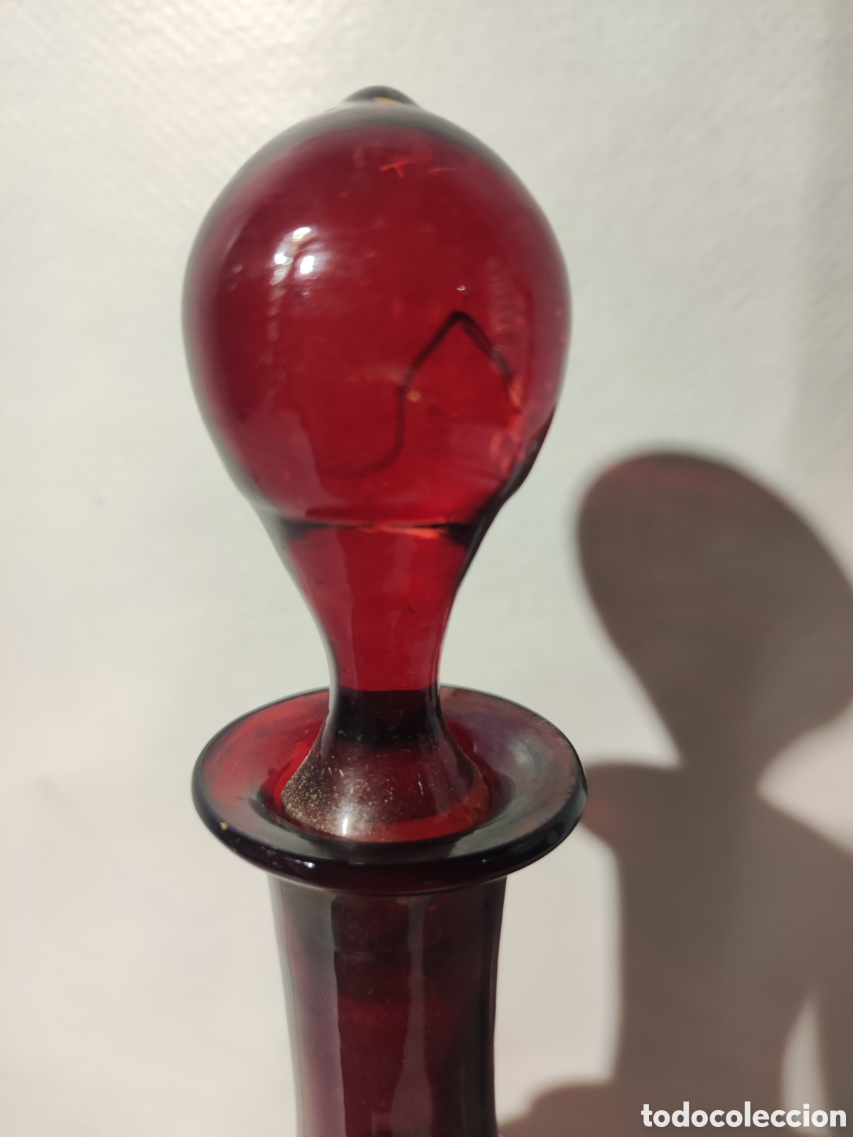 Antig&uuml;edades: Botella de cristal siglo XIX - Foto 3