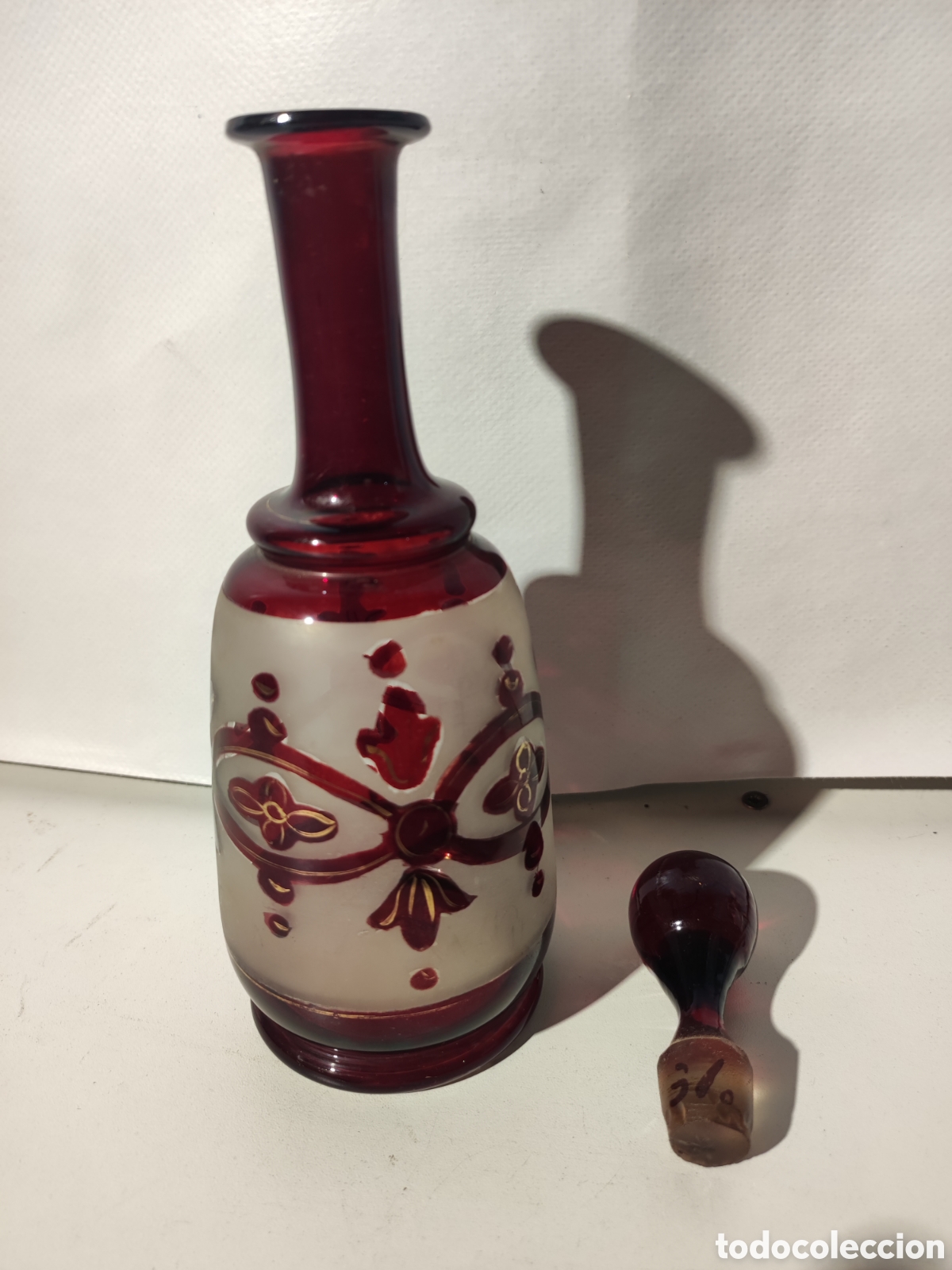 Antig&uuml;edades: Botella de cristal siglo XIX - Foto 4