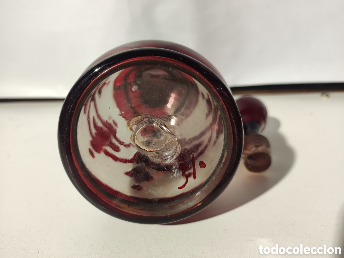 Antig&uuml;edades: Botella de cristal siglo XIX - Foto 5