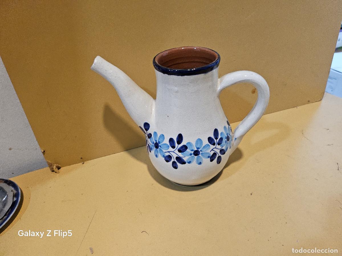 Antig&uuml;edades: lechera de barro antiguo - Foto 1