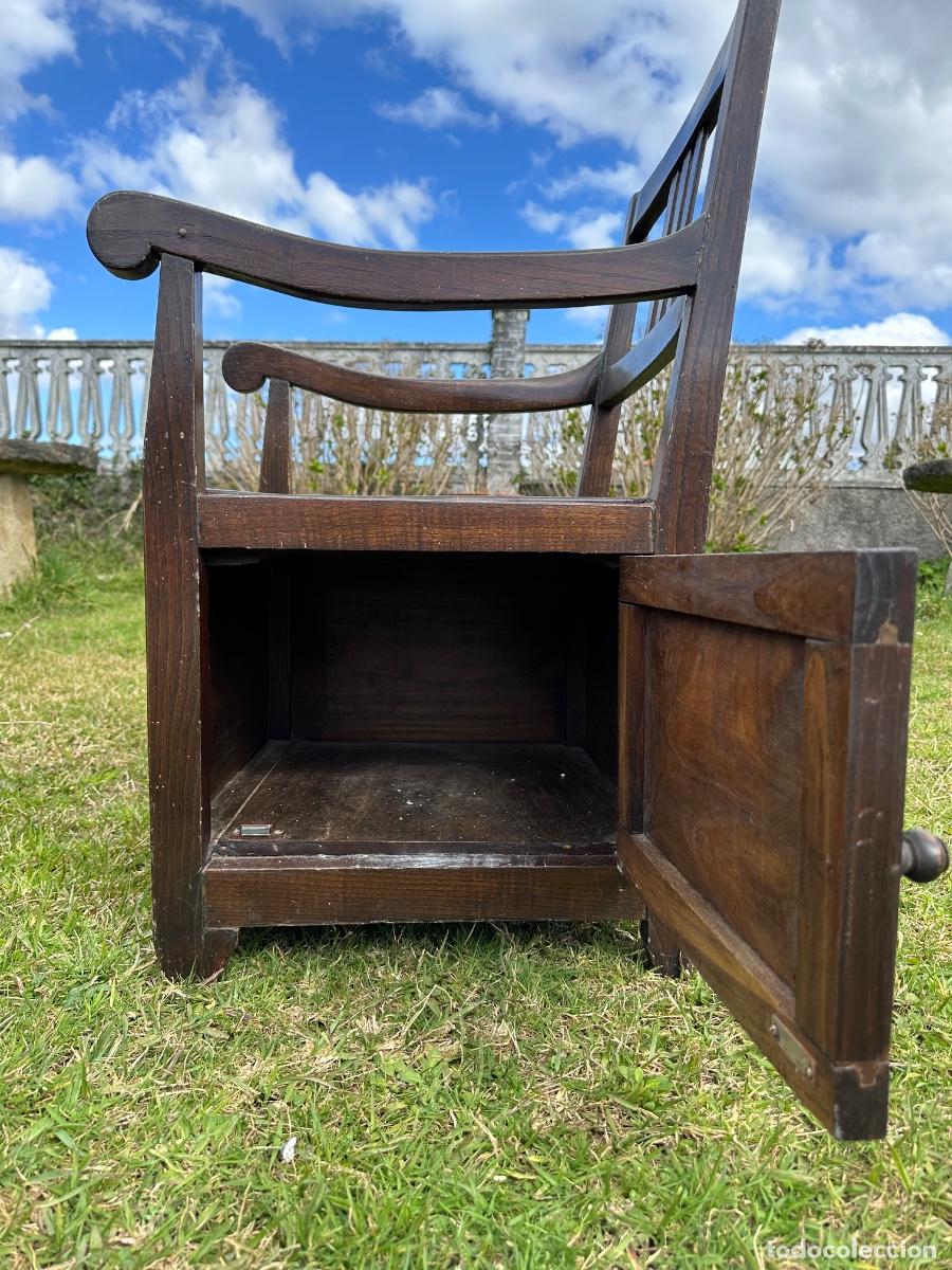 Antig&uuml;edades: Don Pedro. Sill&oacute;n inodoro antiguo - Foto 4