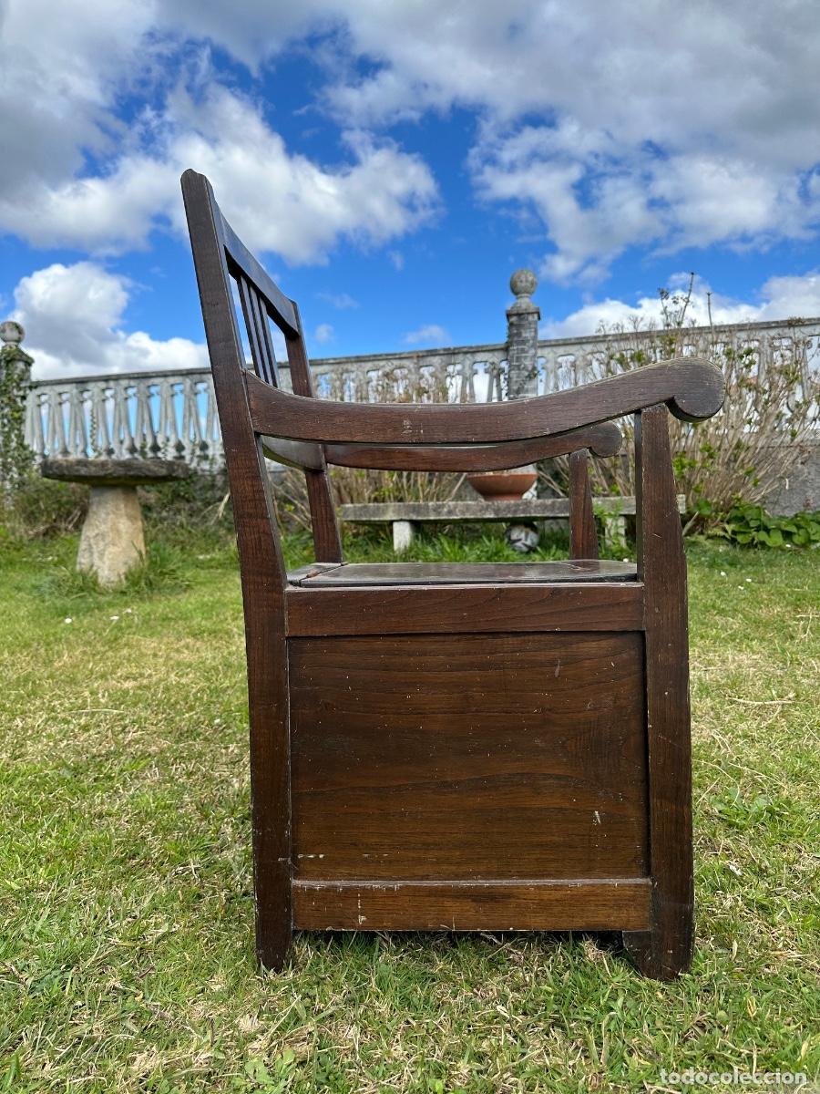 Antig&uuml;edades: Don Pedro. Sill&oacute;n inodoro antiguo - Foto 6