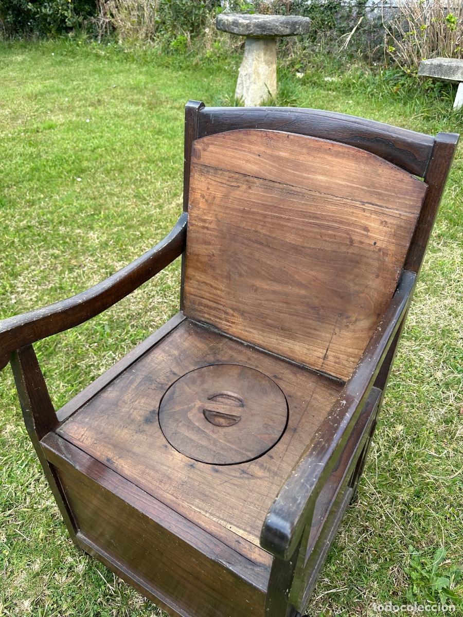 Antig&uuml;edades: Don Pedro. Sill&oacute;n inodoro antiguo - Foto 7
