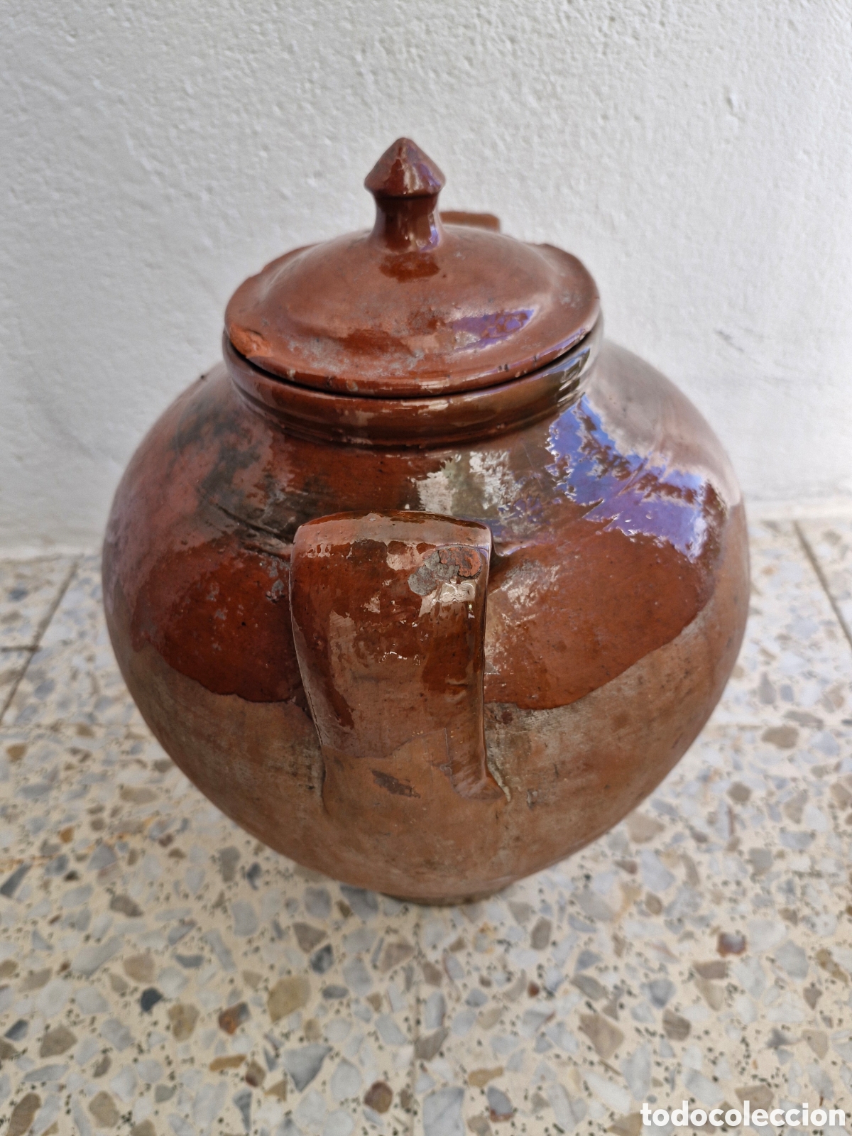 Antig&uuml;edades: VASIJA ANTIGUA DE BARRO - Foto 3