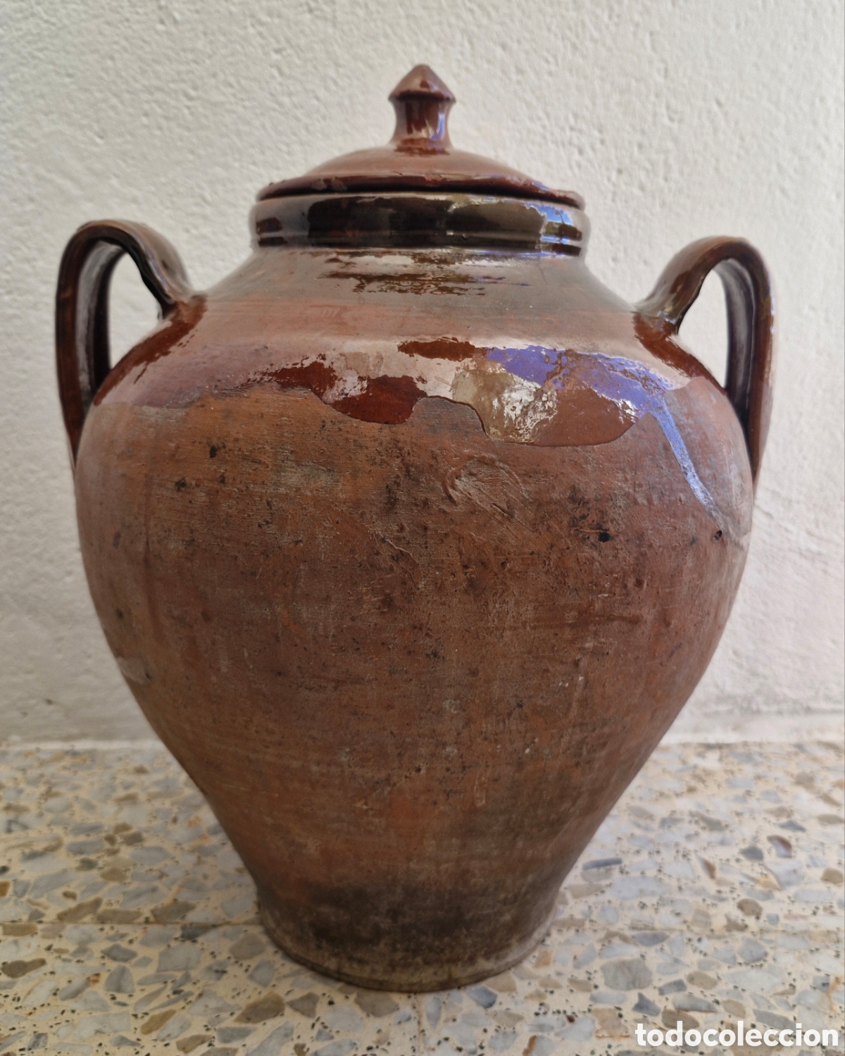 Antig&uuml;edades: VASIJA ANTIGUA DE BARRO - Foto 1