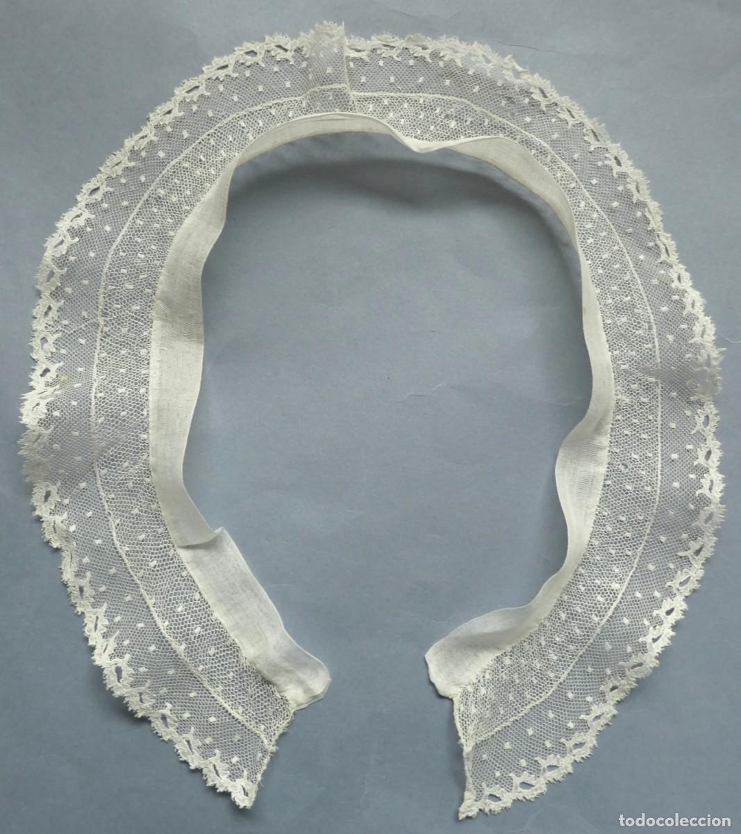 Antig&uuml;edades: ANTIGUO CUELLO DE ENCAJE DE MALINAS S.XIX - Foto 3