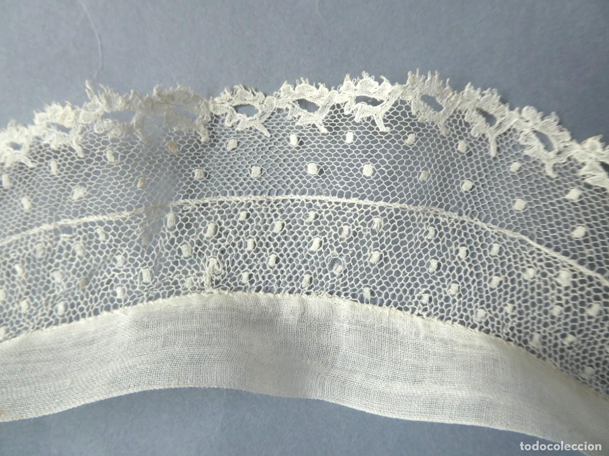 Antig&uuml;edades: ANTIGUO CUELLO DE ENCAJE DE MALINAS S.XIX - Foto 4