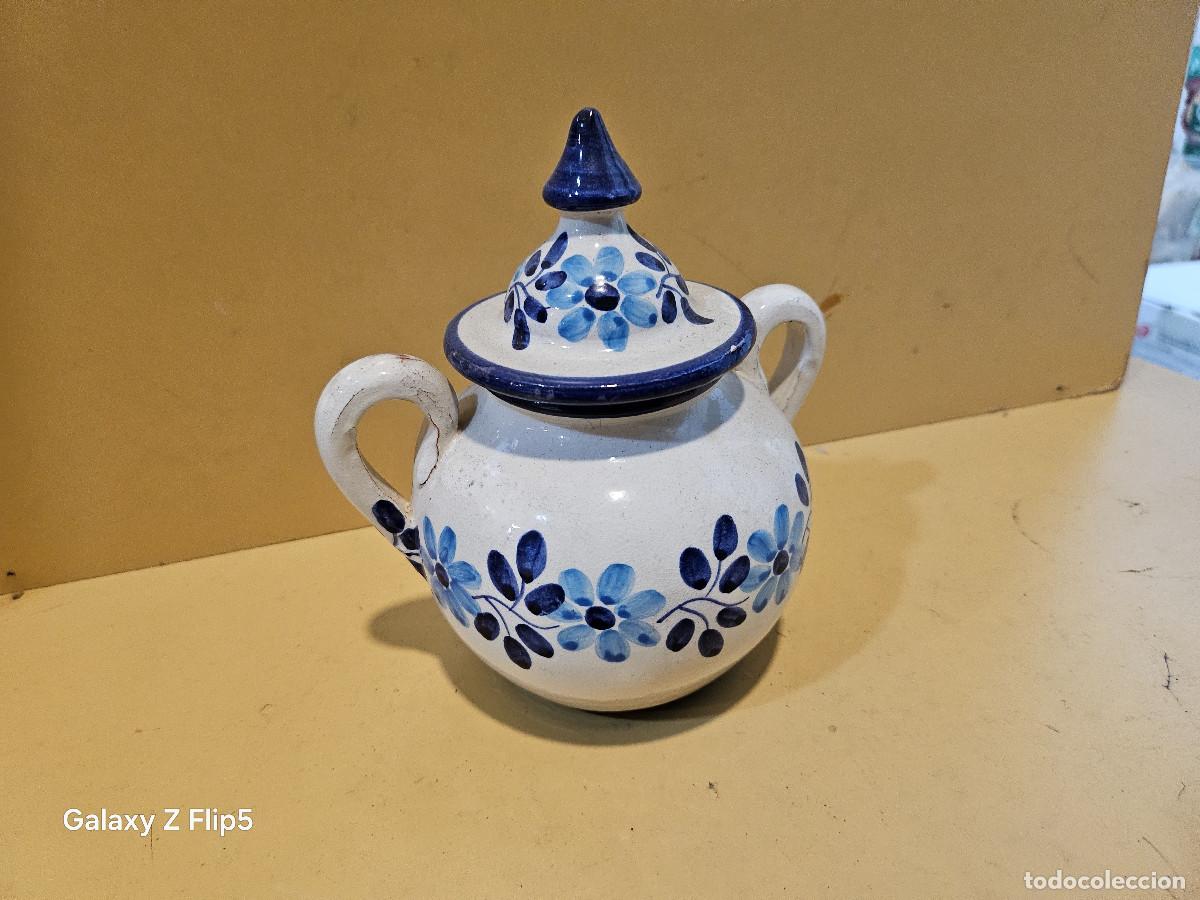 Antig&uuml;edades: azucarero de ceramica antiguo - Foto 1