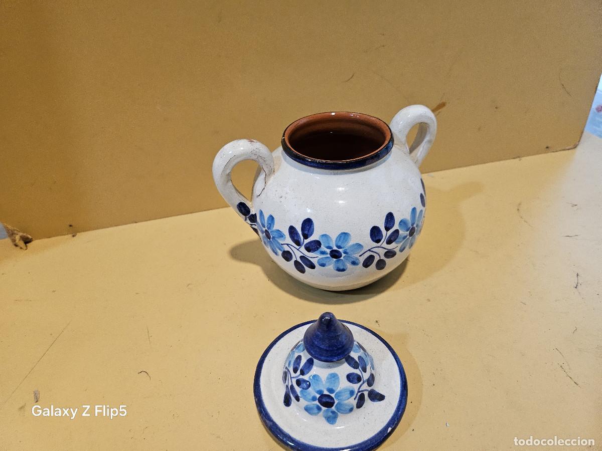 Antig&uuml;edades: azucarero de ceramica antiguo - Foto 2