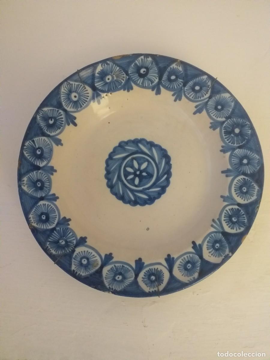 Antig&uuml;edades: Plato de Manises. Siglo XIX. - Foto 1