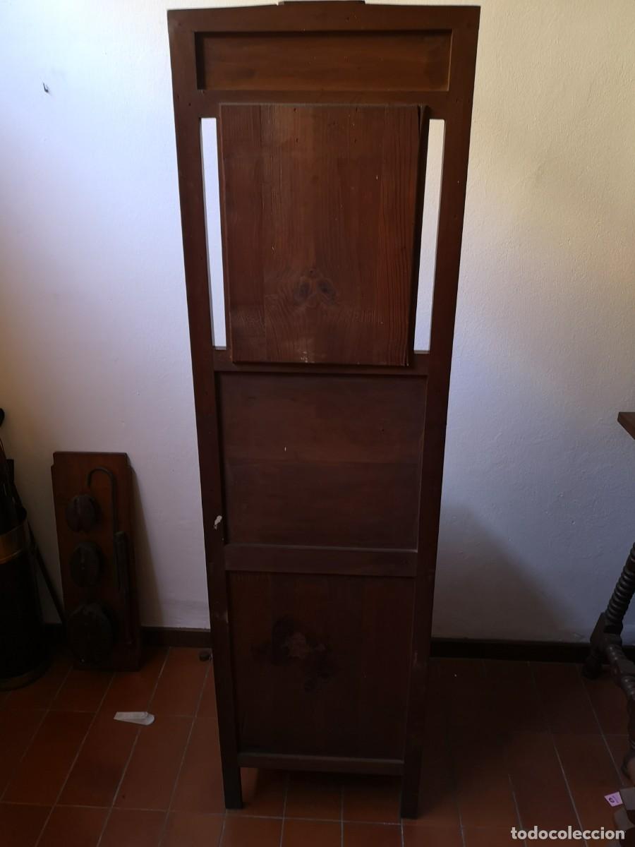Antig&uuml;edades: Antiguo lavabo de madera y marmol con espejo - Foto 5