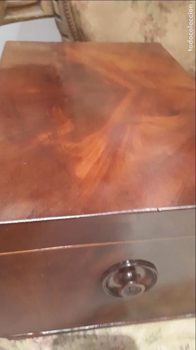 Antig&uuml;edades: CAJA DE MADERA DE CAOBA, SIGLO XIX. - Foto 8