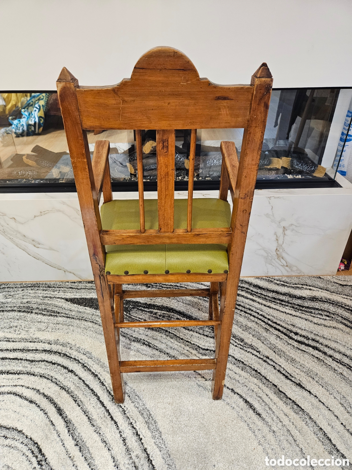Antig&uuml;edades: ANTIGUA SILLA TRONA INFANTIL - Foto 5