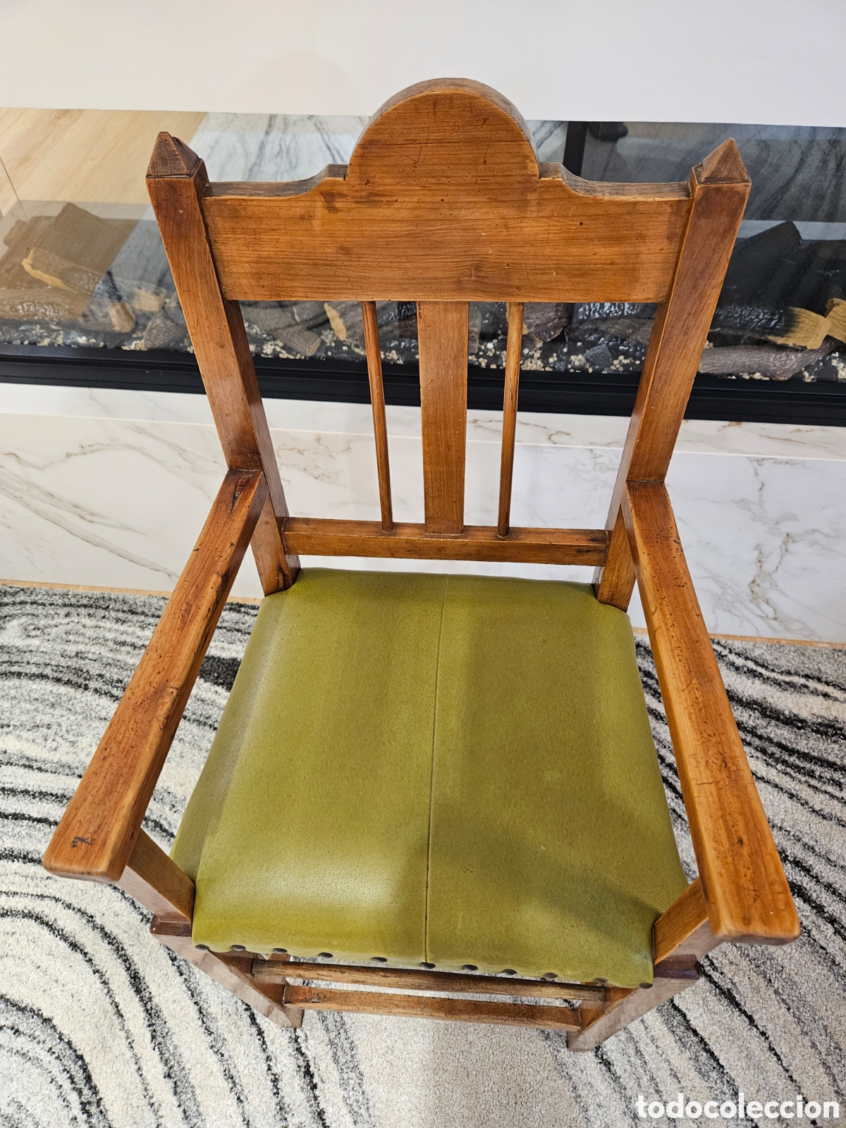 Antig&uuml;edades: ANTIGUA SILLA TRONA INFANTIL - Foto 6