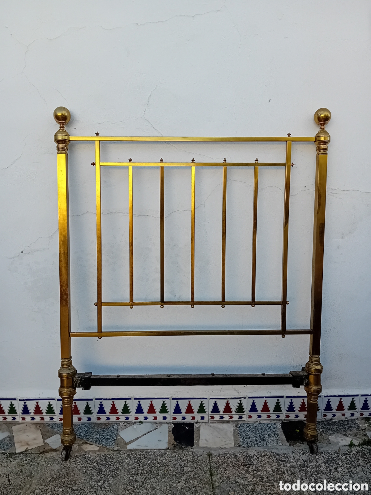 Antig&uuml;edades: Cama modernista rectangular cabecero y pie - Foto 2