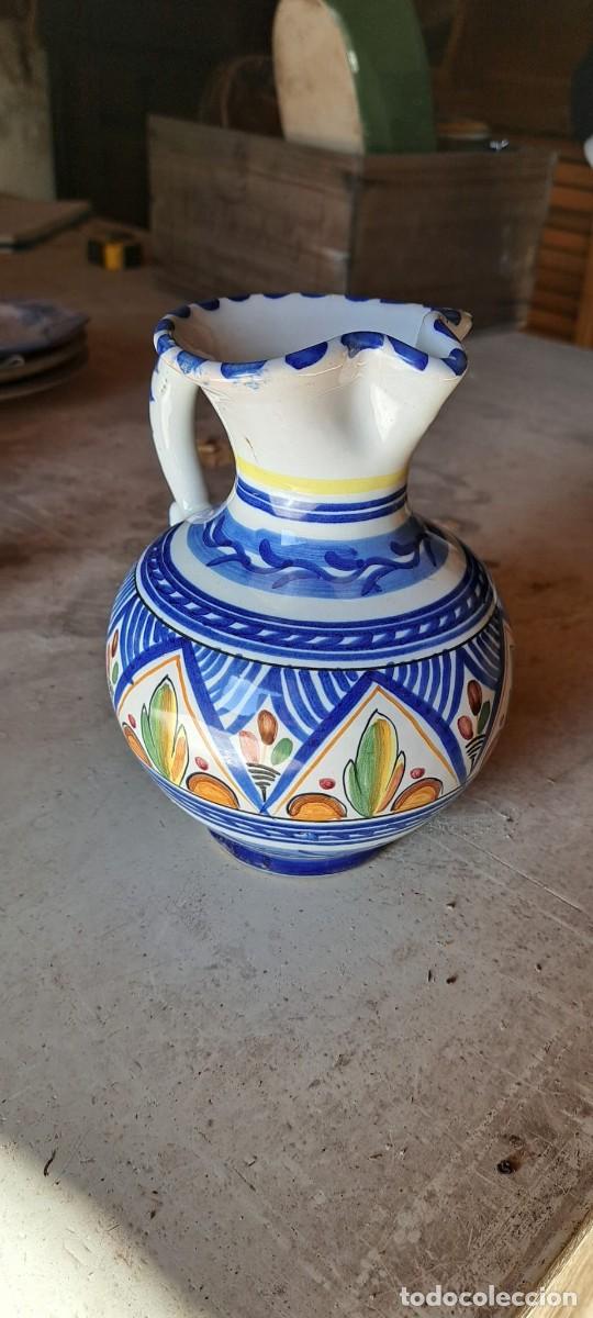 Antig&uuml;edades: Jarra cer&aacute;mica Talavera - Foto 2