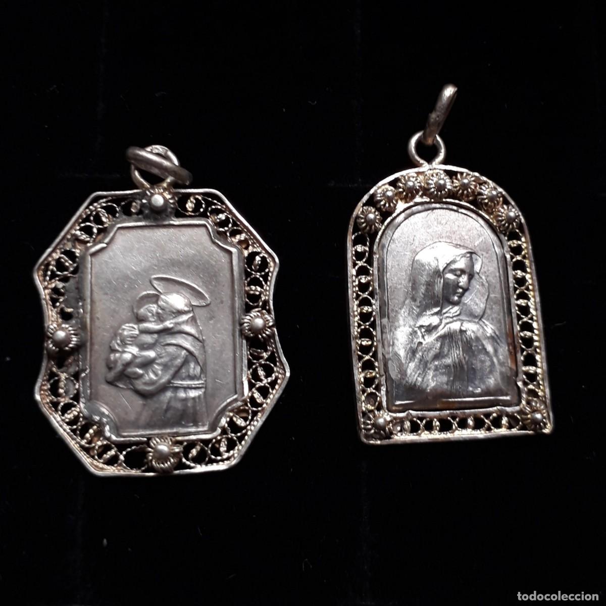 Antig&uuml;edades: 2 medallas religiosas - Foto 1