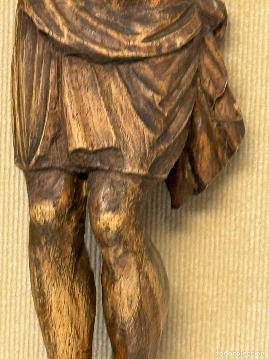 Antig&uuml;edades: TALLA DE CRISTO ENMARCADO - S. XIX - Foto 5