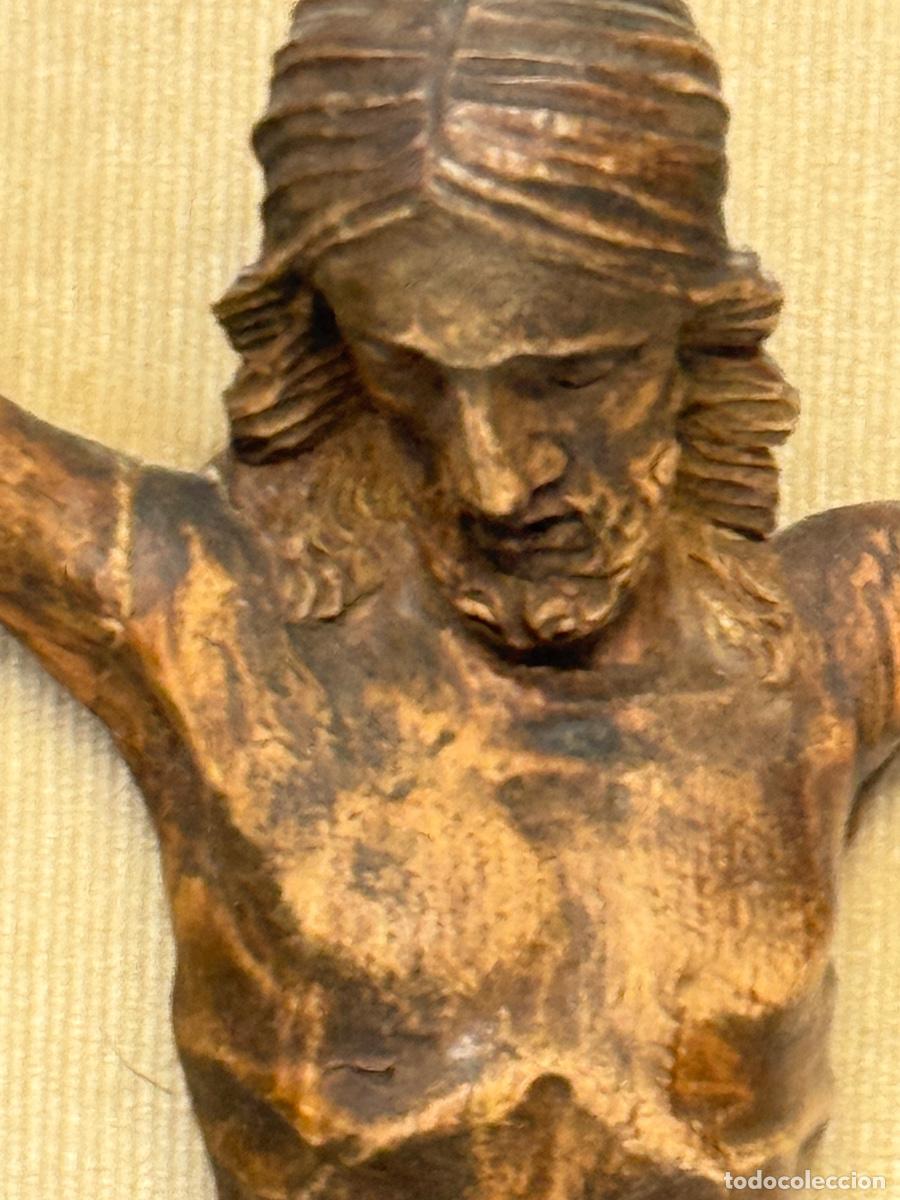 Antig&uuml;edades: TALLA DE CRISTO ENMARCADO - S. XIX - Foto 7
