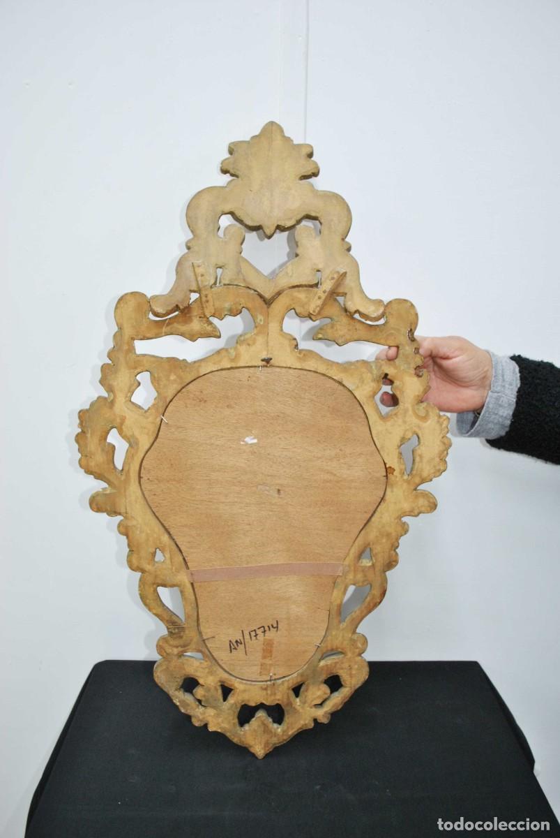 Antig&uuml;edades: ESPEJO CORNUCOPIA MADERA Y ORO - Foto 8