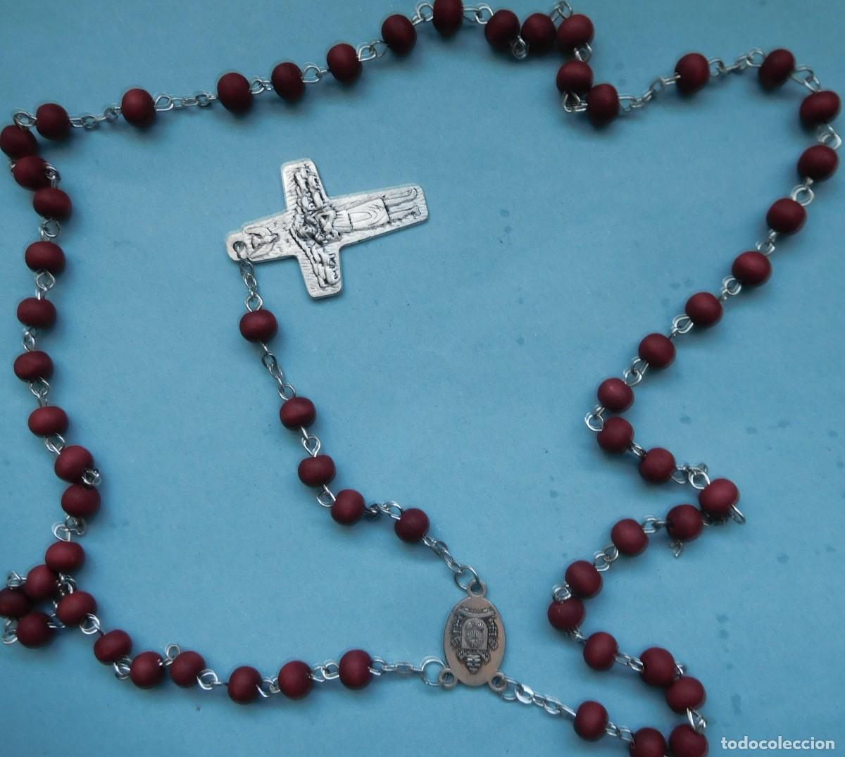 Antig&uuml;edades: Rosario de madera, del PAPA Francisco - Foto 1