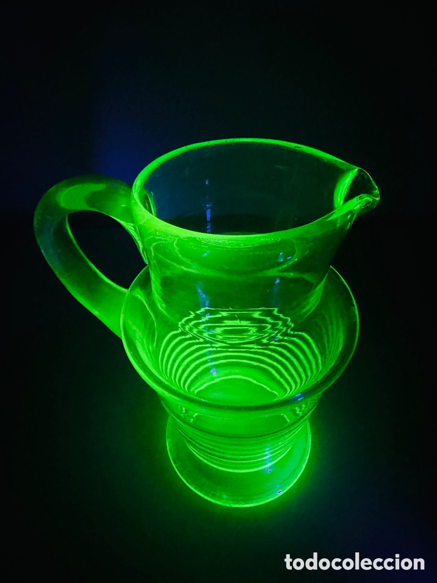 Antig&uuml;edades: Uranium Glass Cristal Uranio - Foto 2