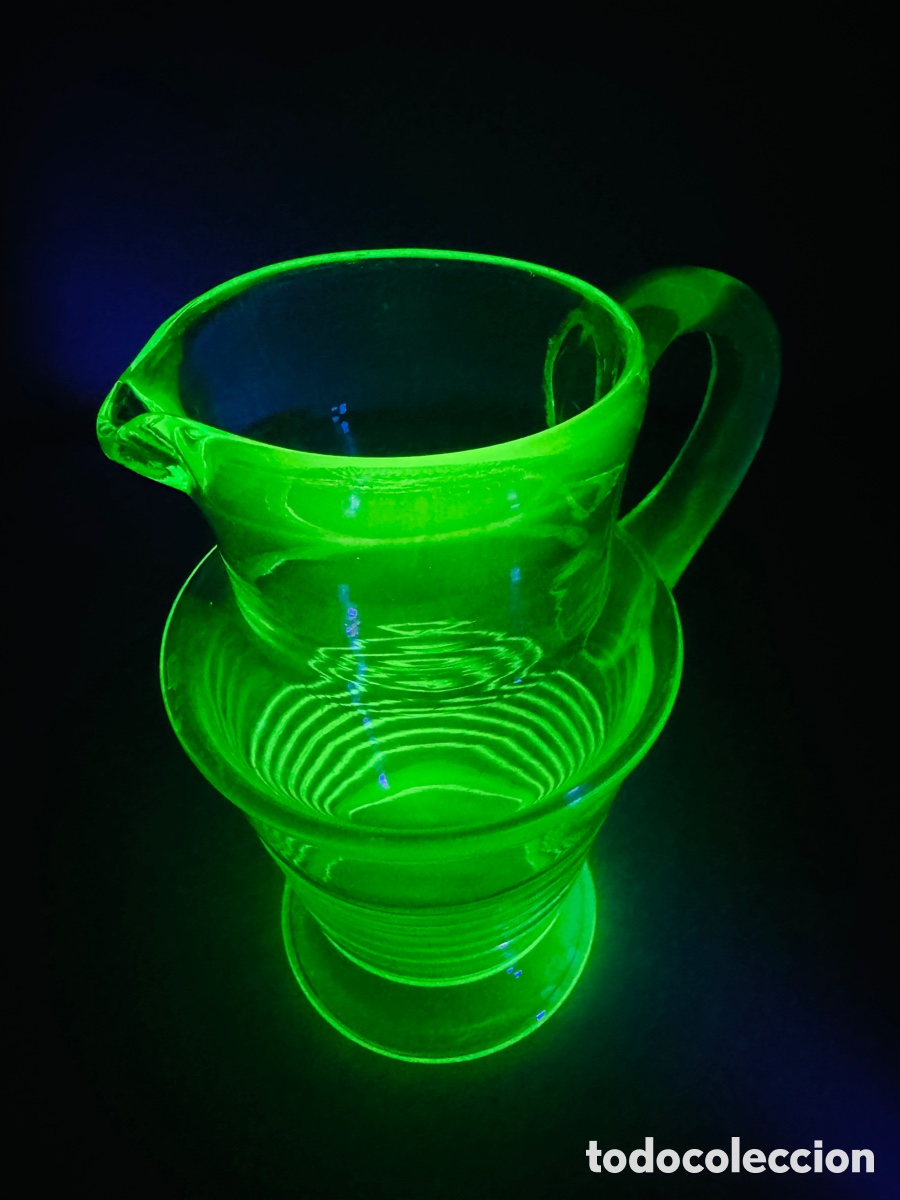 Antig&uuml;edades: Uranium Glass Cristal Uranio - Foto 6