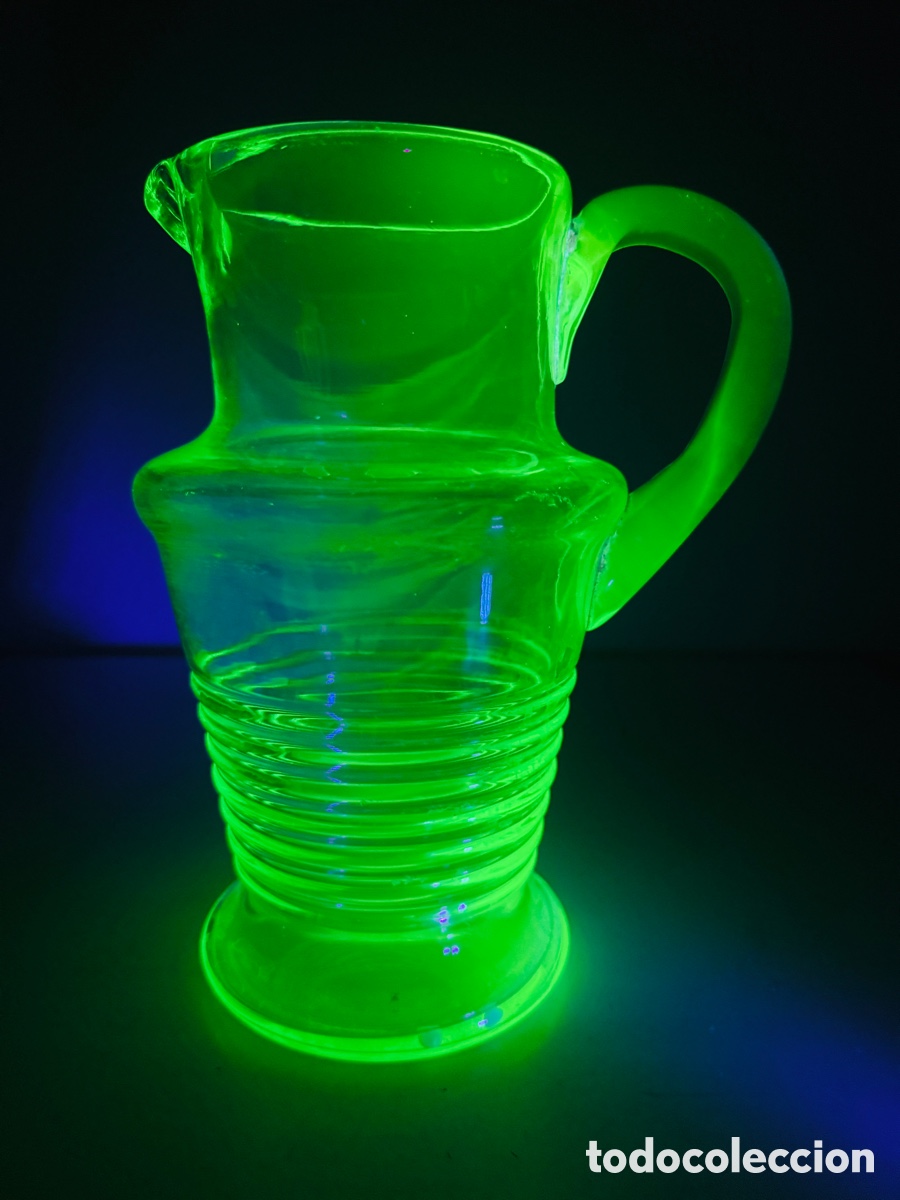 Antig&uuml;edades: Uranium Glass Cristal Uranio - Foto 7