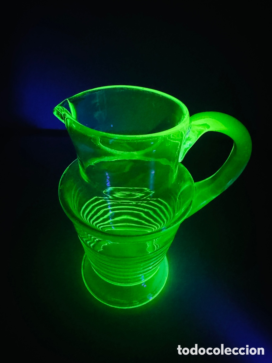 Antig&uuml;edades: Uranium Glass Cristal Uranio - Foto 8