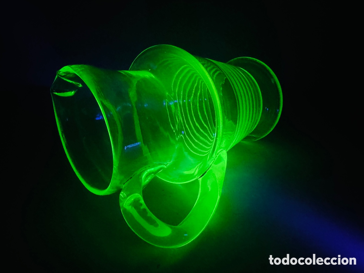 Antig&uuml;edades: Uranium Glass Cristal Uranio - Foto 9
