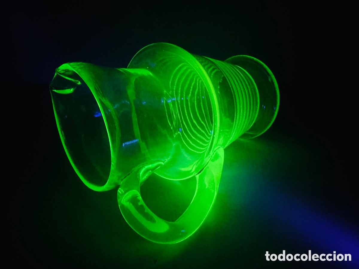 Antig&uuml;edades: Uranium Glass Cristal Uranio - Foto 10
