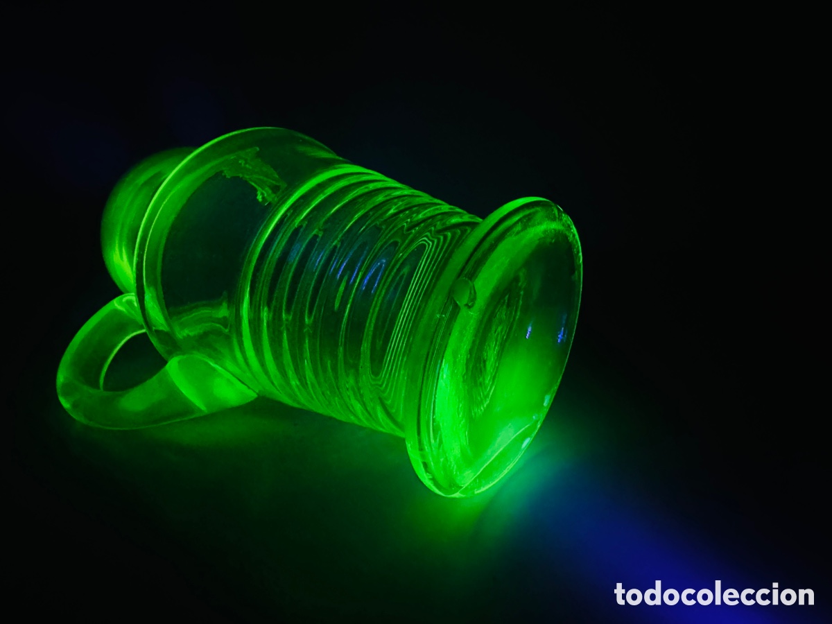 Antig&uuml;edades: Uranium Glass Cristal Uranio - Foto 11