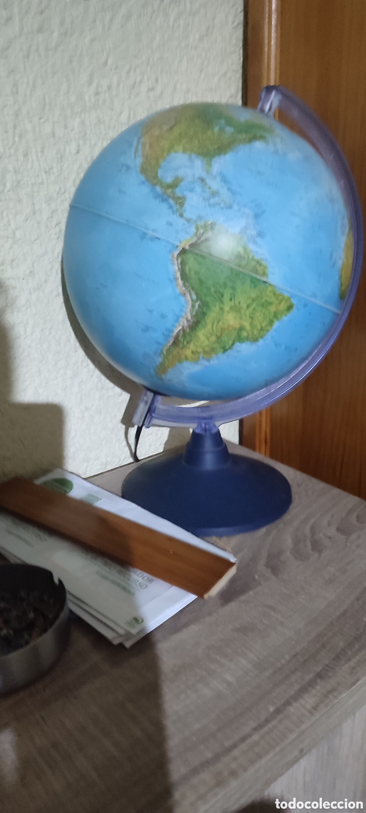 Antig&uuml;edades: Lampara bola del mundo - Foto 1