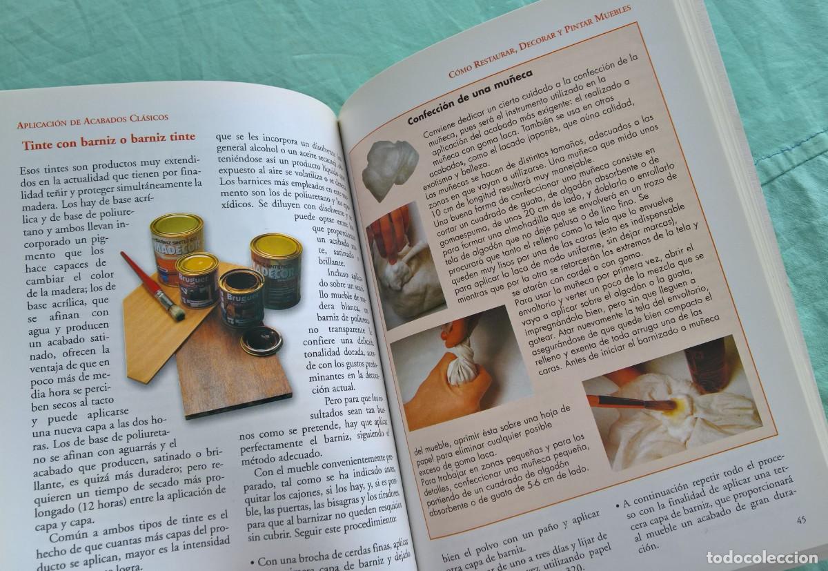 Antig&uuml;edades: Como restaurar ,decorar y pintar muebles ,libro , manual. - Foto 4