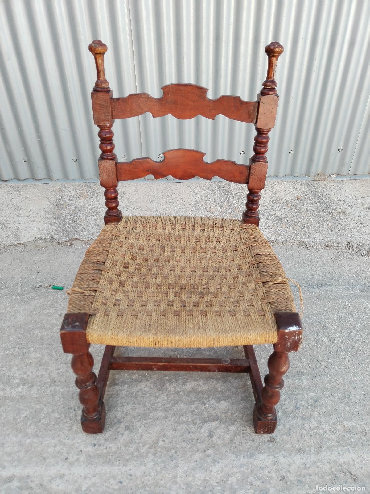 Antig&uuml;edades: antigua silla de enea - Foto 1
